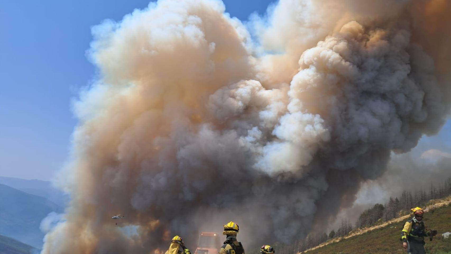 Incendio en Molezuelas de la Carballeda