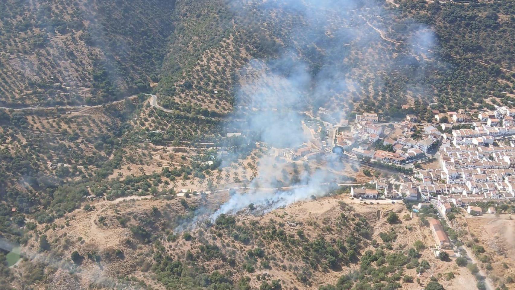 Declarado un incendio forestal en Cortes de la Frontera (Málaga)