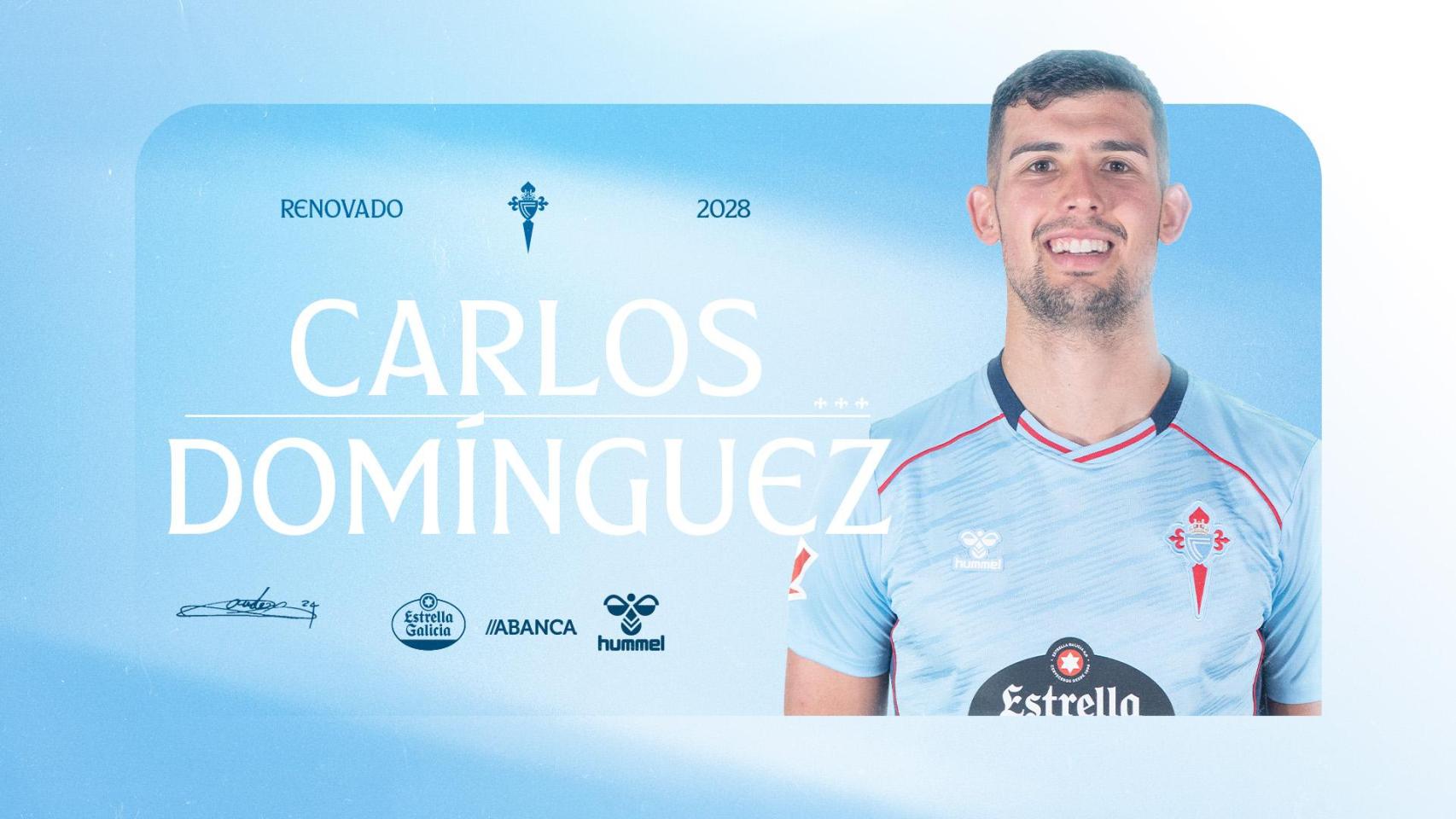 Carlos Domínguez firma con el Celta hasta 2028