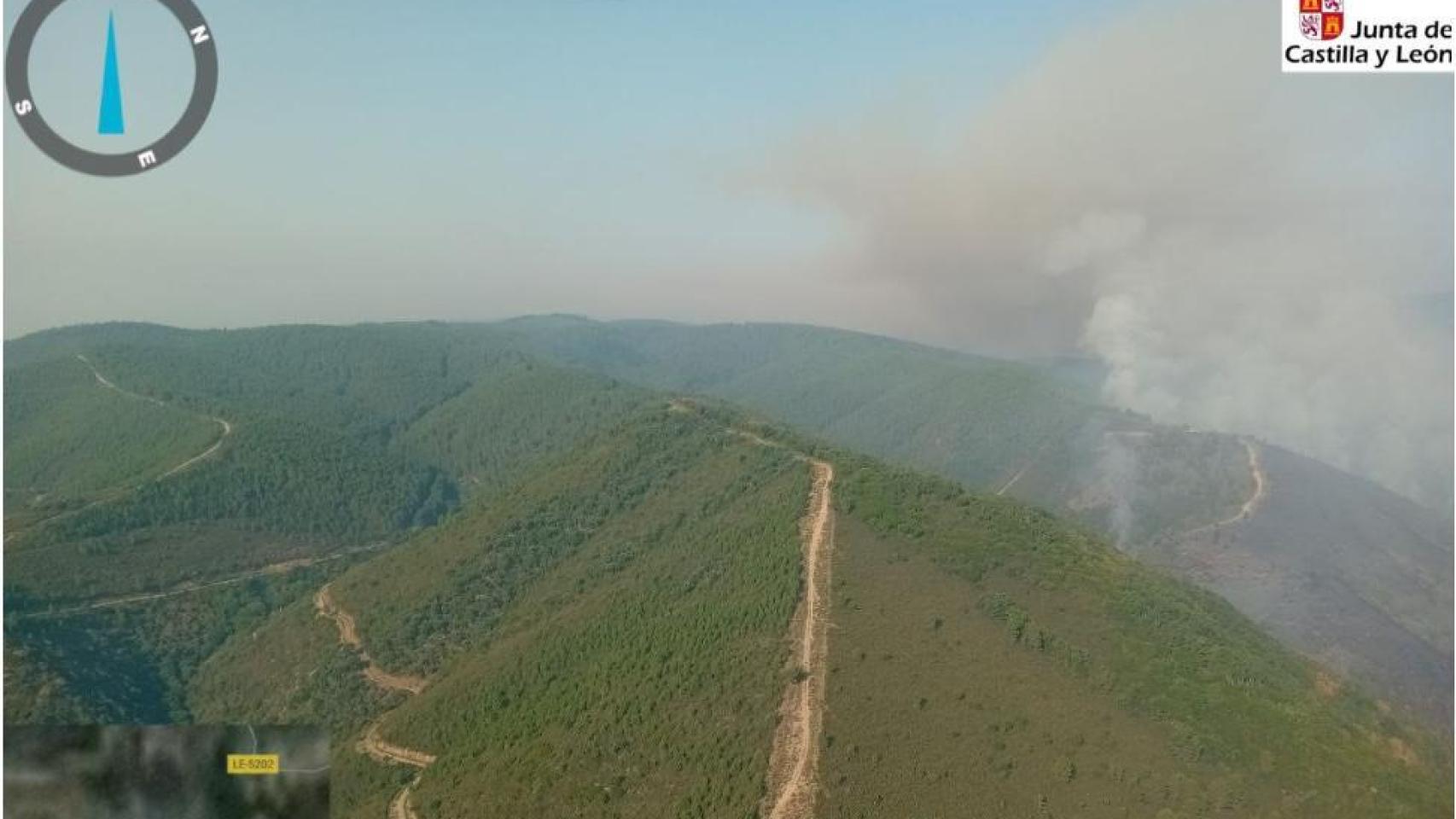 Incendio forestal de nivel 1 en Paradiña