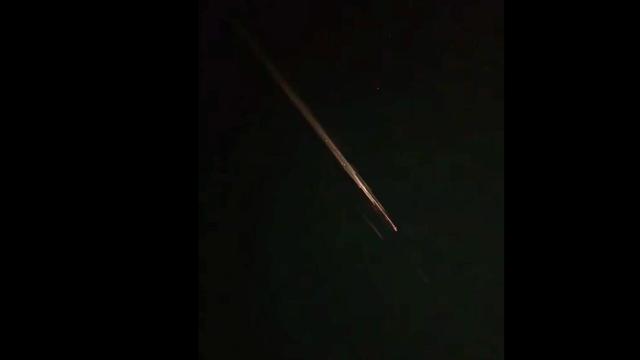 Restos del cohete Jielong-3 que atravesaron el cielo español.