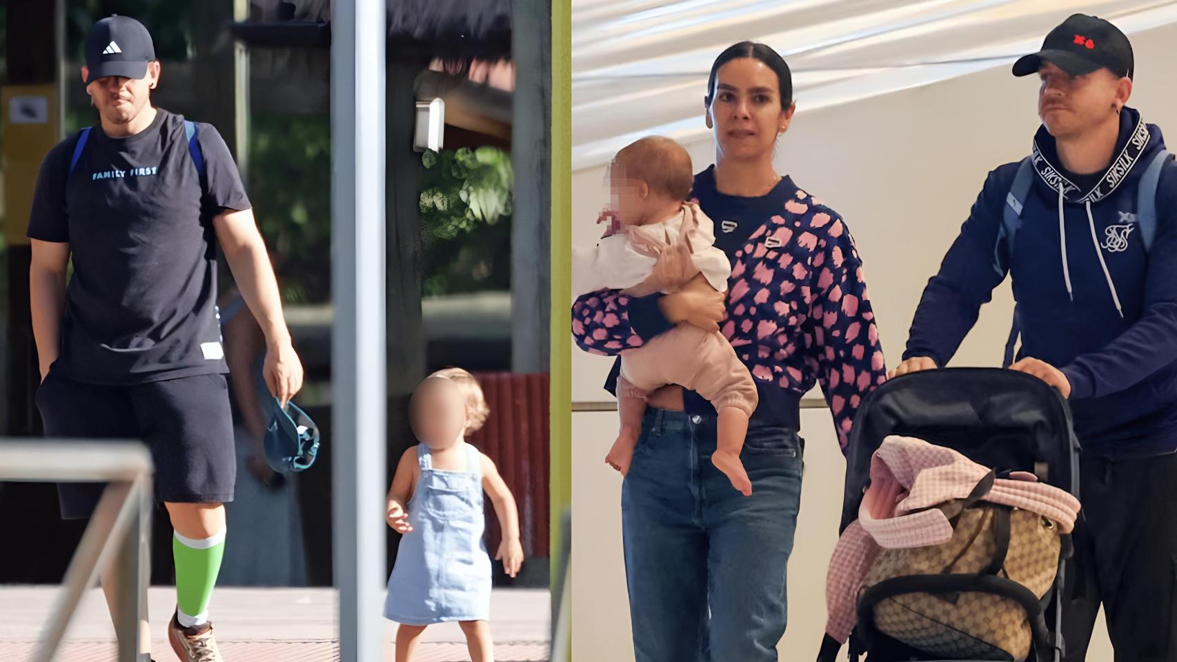 Dabiz Muñoz junto a su hija Laia y Cristina Pedroche.