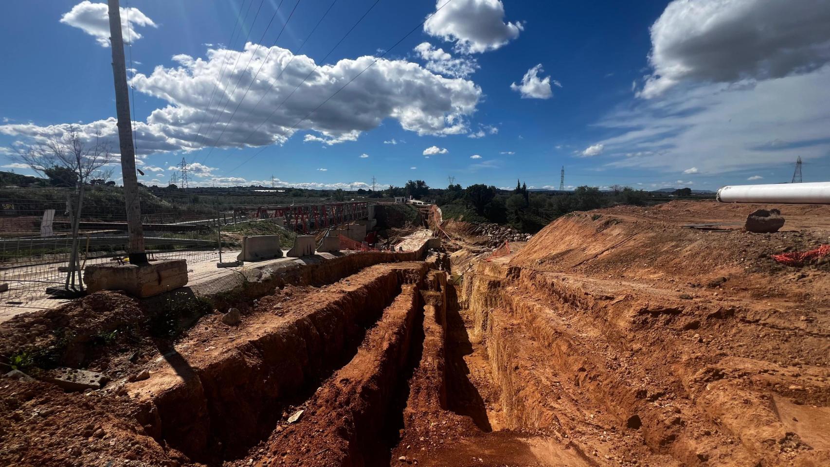 Trabajos de la CHJ en el barranco de L'Horteta. EE