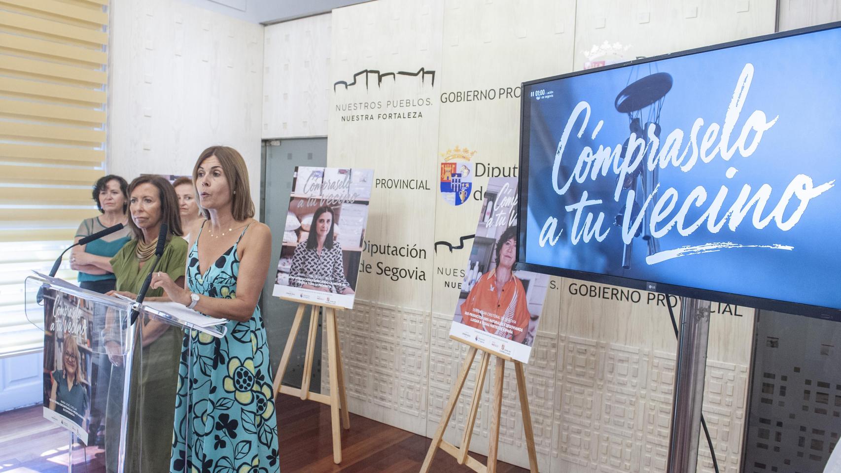 Magdalena Rodríguez y María Petit lanzan la nueva campaña para impulsar el comercio minorista de proximidad de la provincia de Segovia