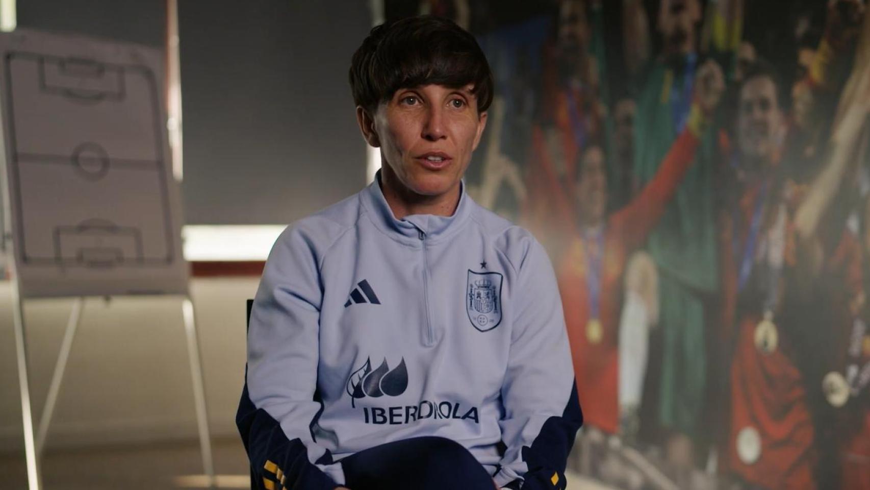 Imagen de Sonia Bermúdez durante una entrevista.