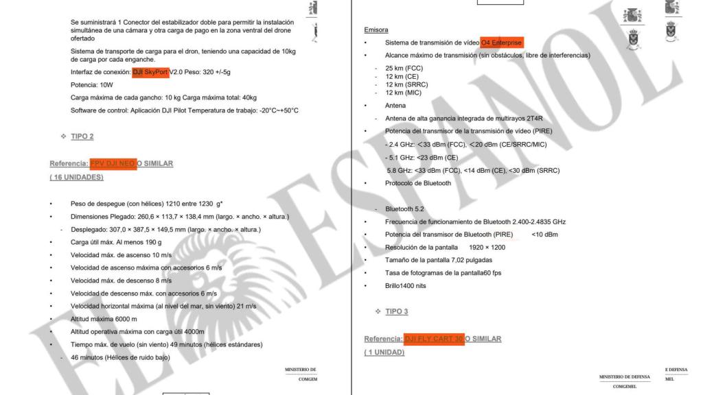 Documentación para la adquisición de drones DJI