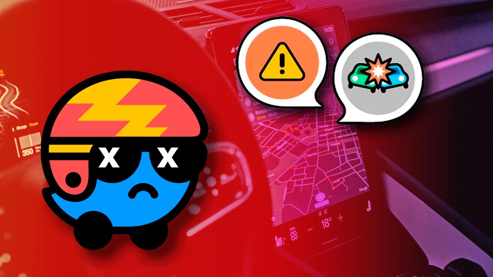 Fotomontaje inspirado en Waze