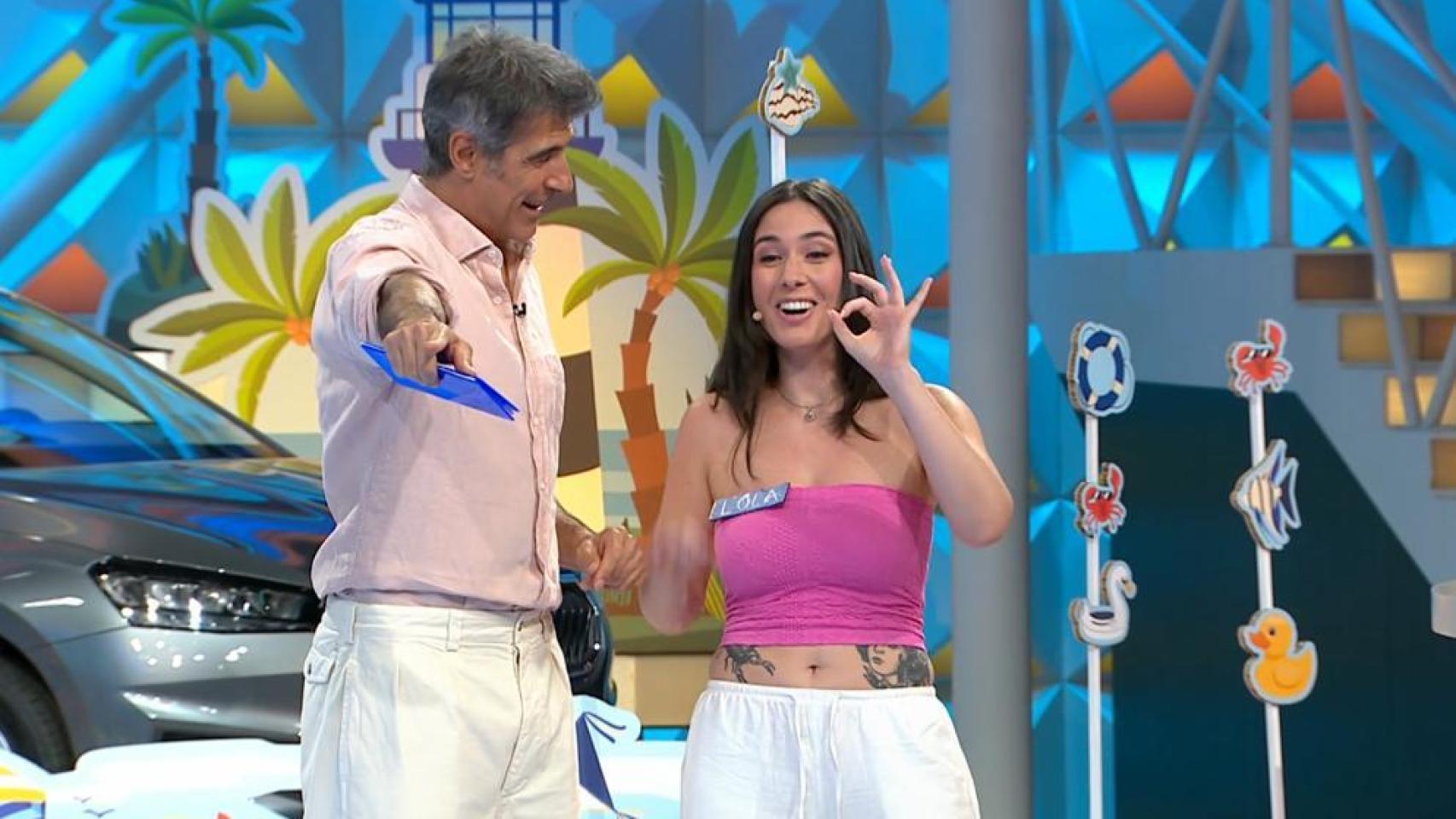 Lola, concursante de ‘La ruleta de la suerte’.