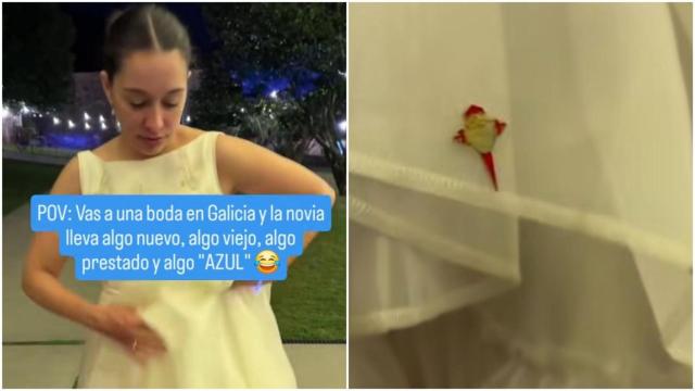El guiño de una novia al Celta de Vigo en su vestido de boda: Se lleva en la sangre