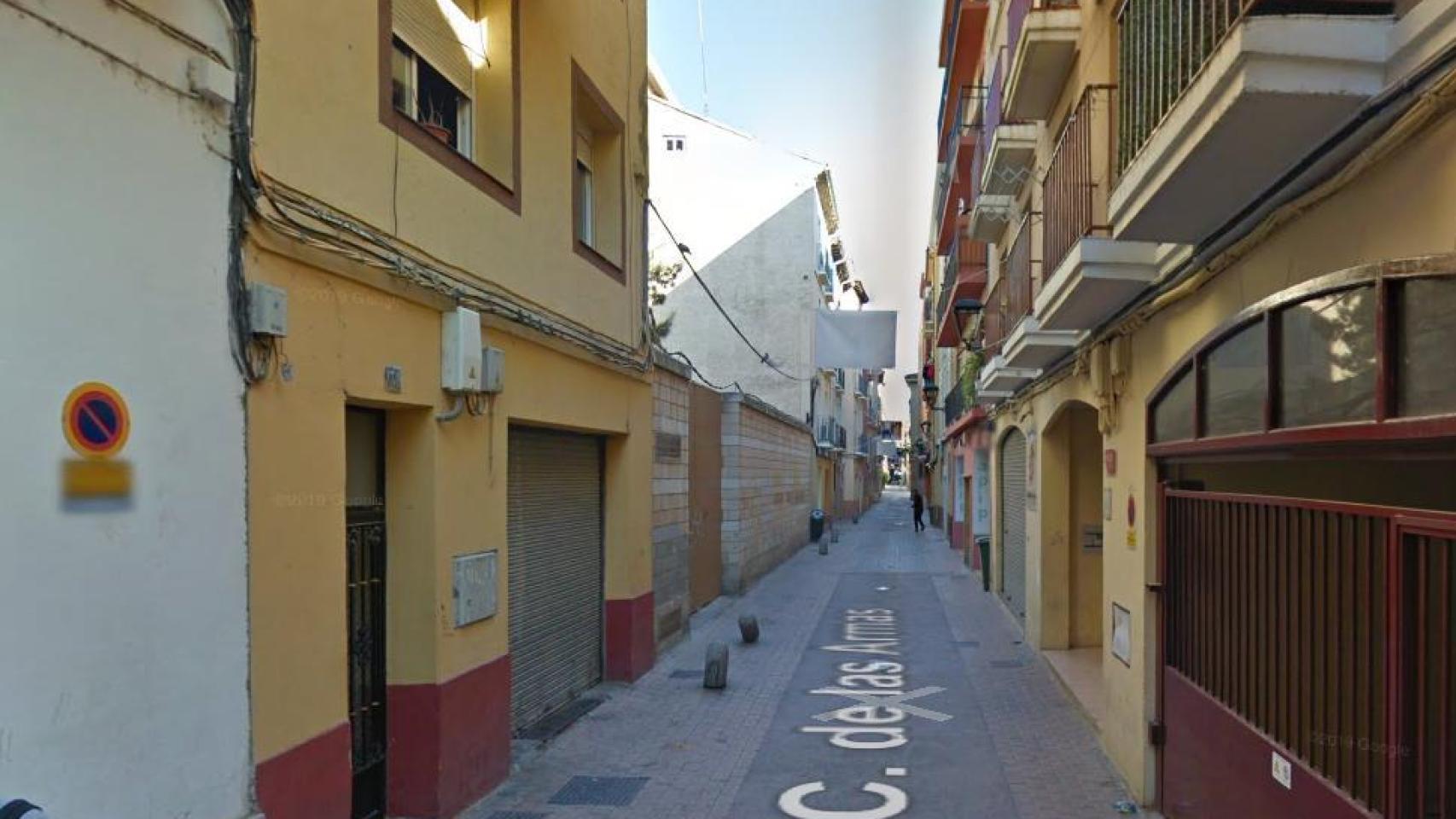 Calle de las armas, en Zaragoza.