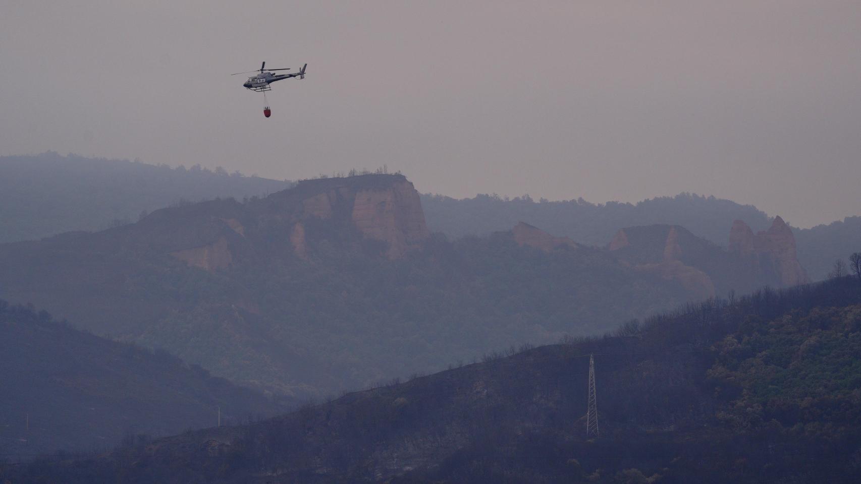 Incendio en Las Médulas (León)
