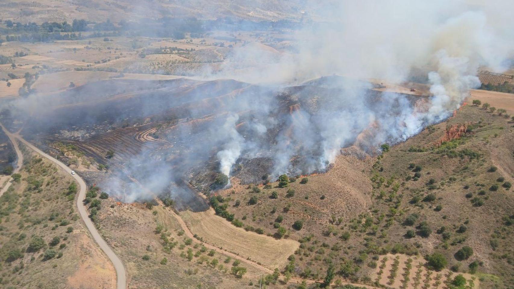 Incendio en Daroca