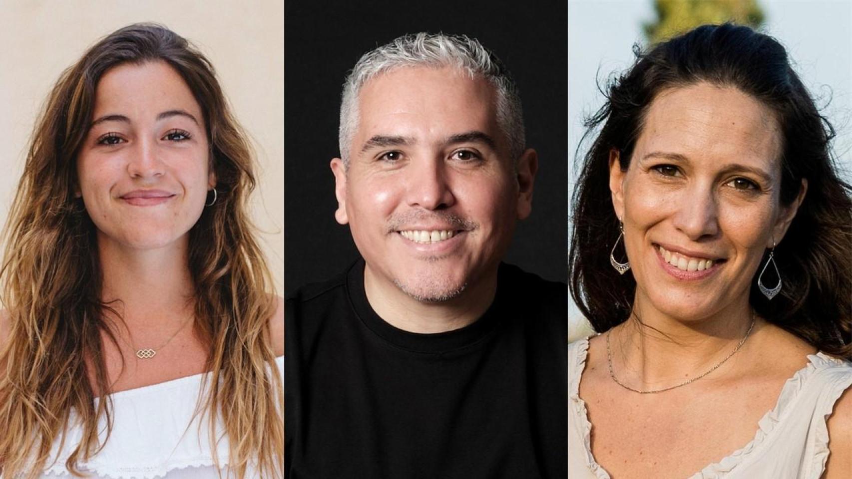 De izquierda a derecha: Gloria Gubianas, cofundadora de Hemper; Ignacio Monje, cofundador de Vetypet, y Cristina Durán, CEO de FrontWave Imaging.