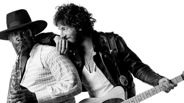 Clarence Clemons y Bruce Springsteen en la portada del disco 'Born To Run'.
