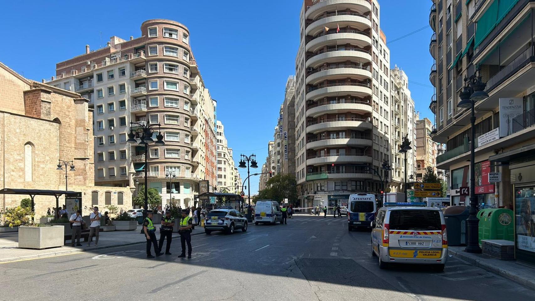 Imagen de archivo de la plaza de San Agustín de Valencia. EE