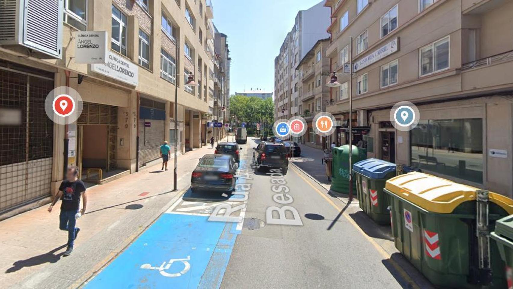 Calle Augusto González Besada, en Pontevedra