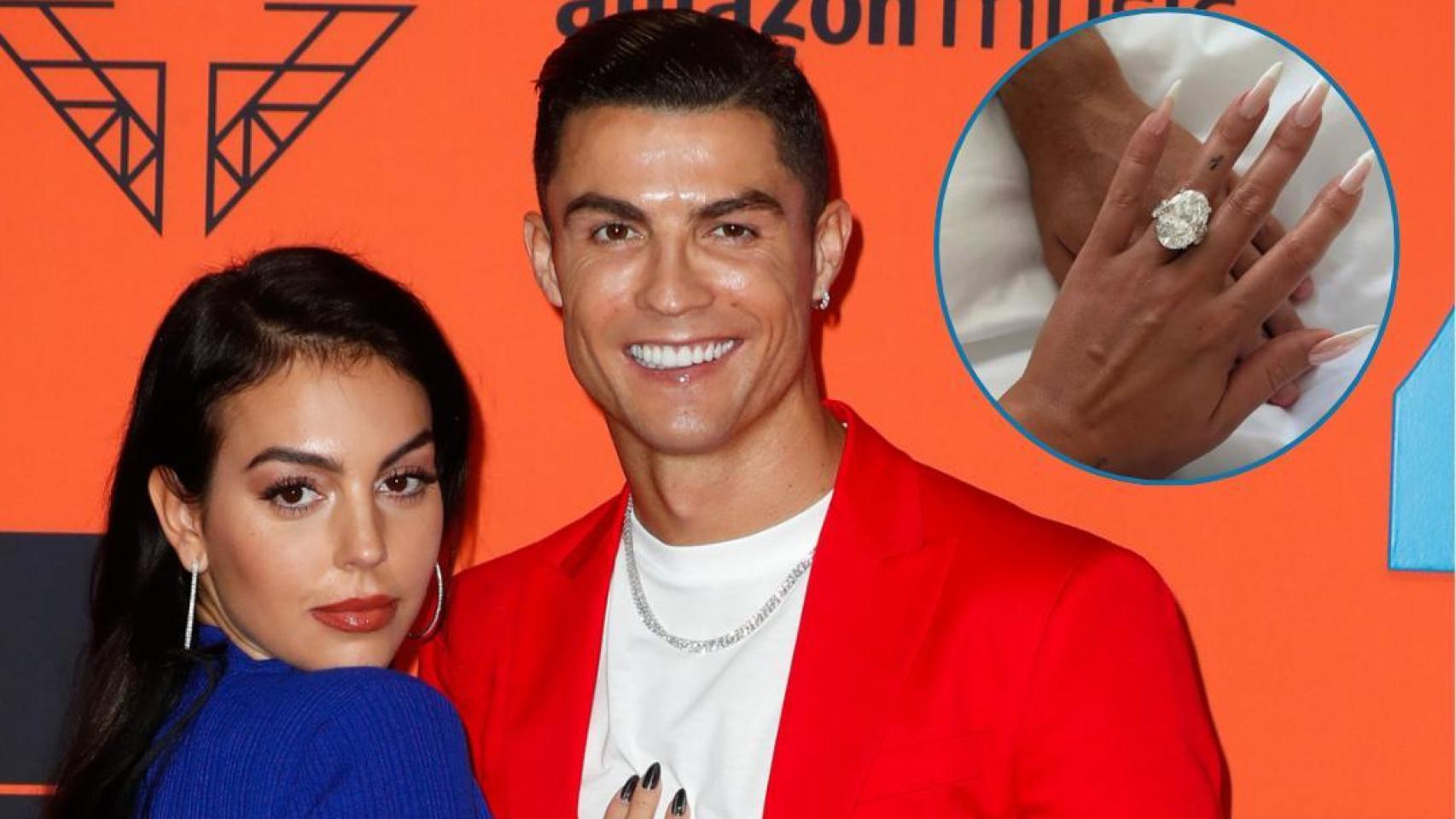 Georgina Rodriguez y Cristiano Ronaldo se comprometen.