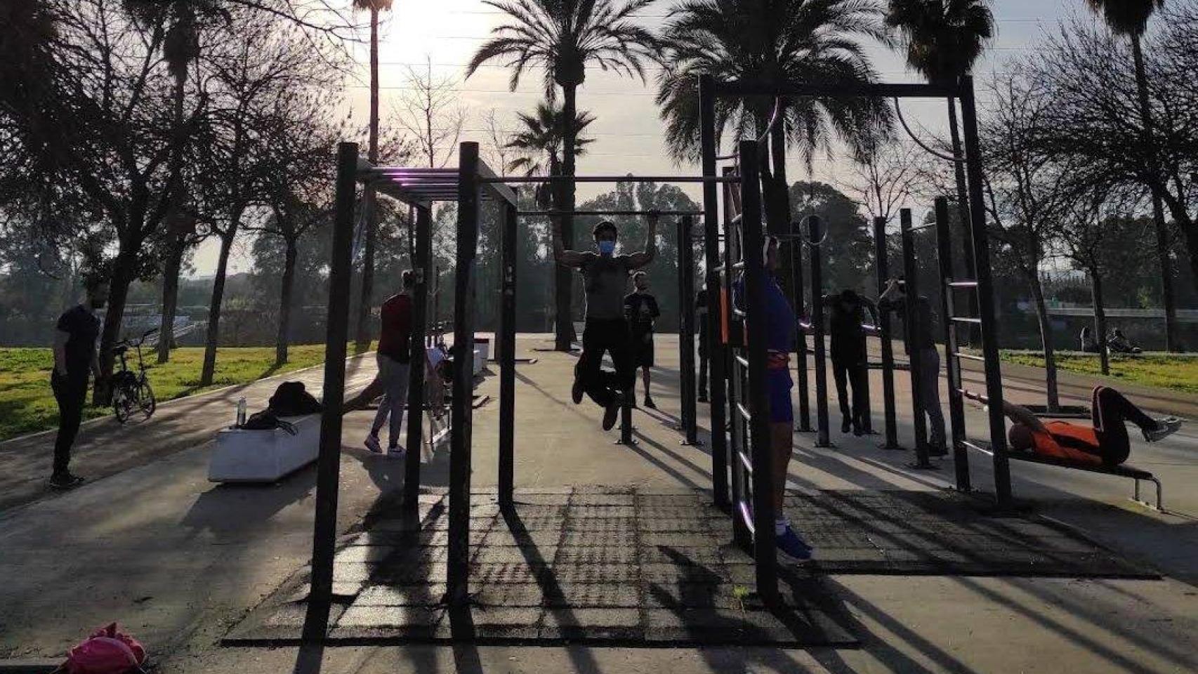 Parque de calistenia en San Jerónimo.