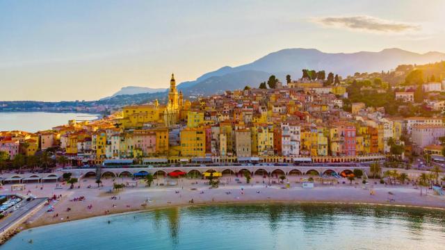 Vista general de Mentón, en Francia.