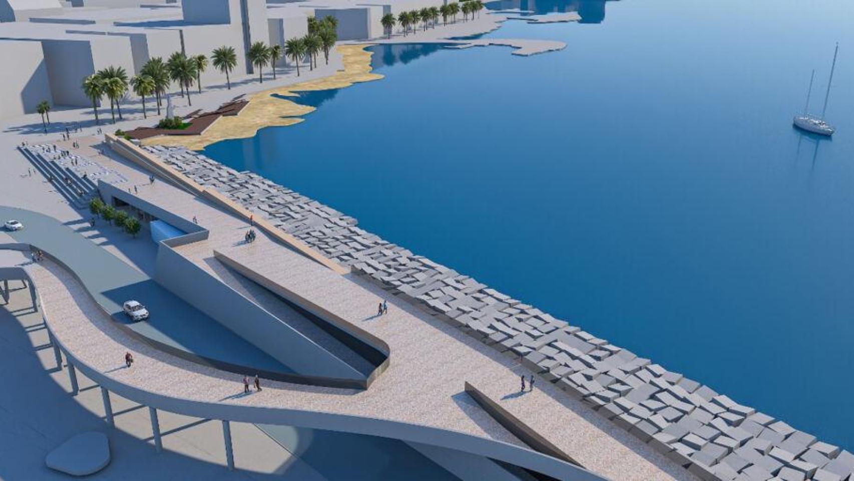 Imagen del proyecto para el puerto de Torrevieja.