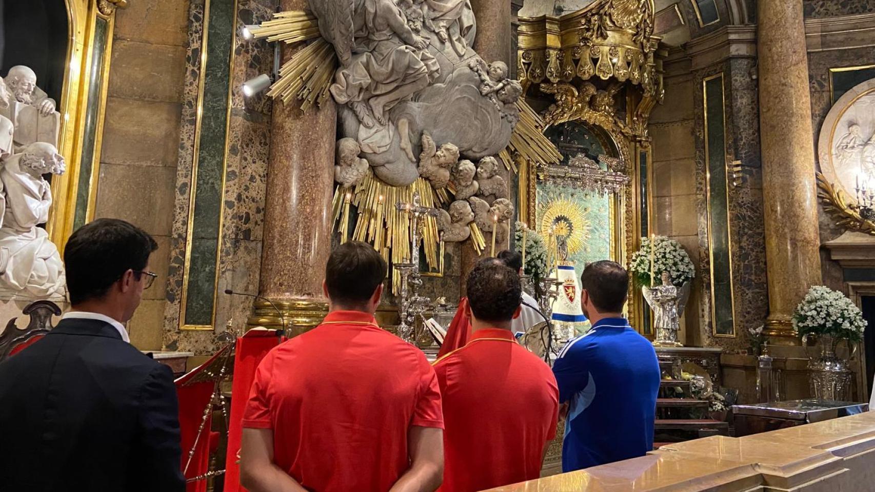 Ofrenda de flores del Real Zaragoza.