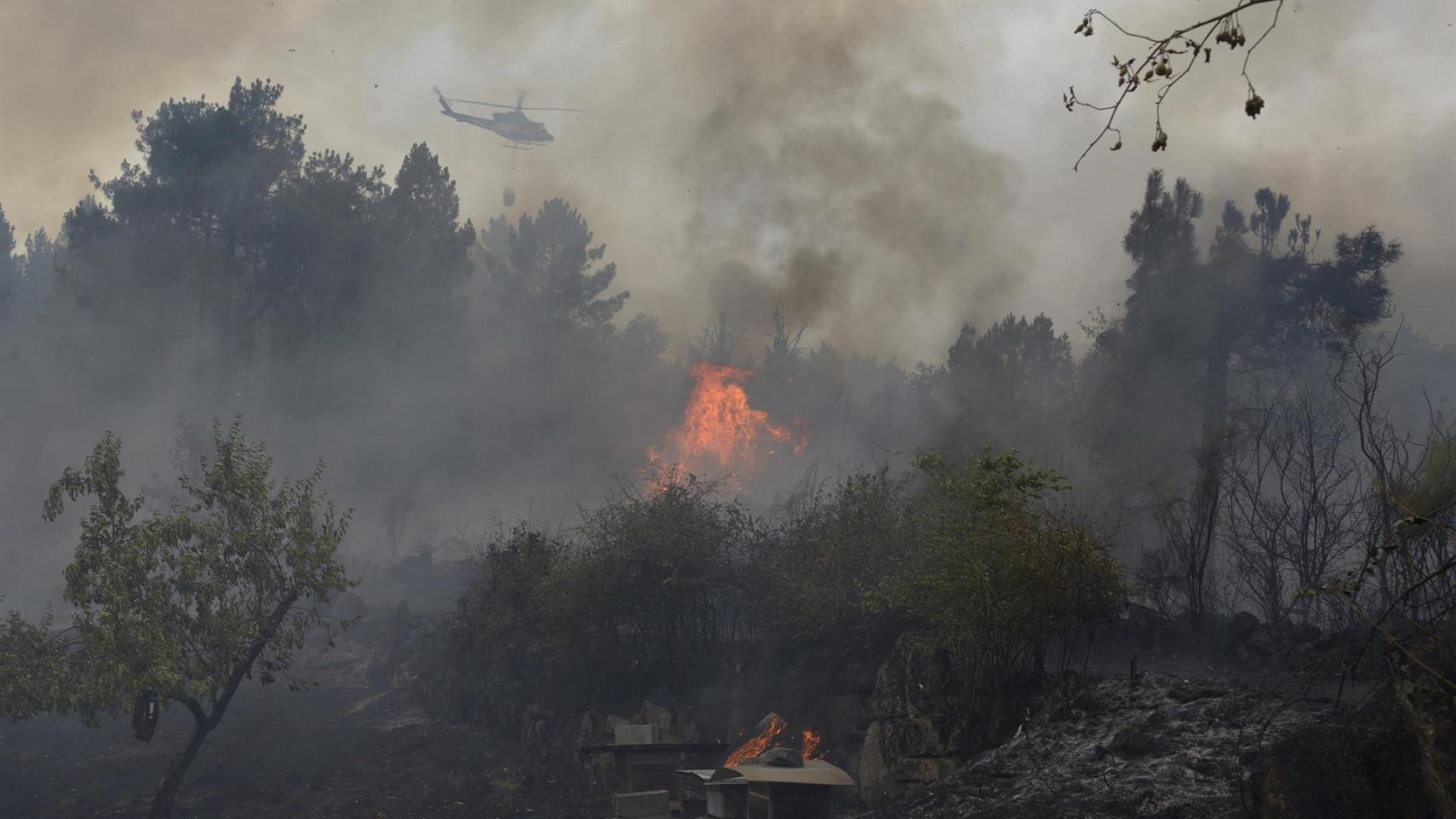 El fuego avanza sin control en Galicia: aumentan a 11.500 las hectáreas arrasadas