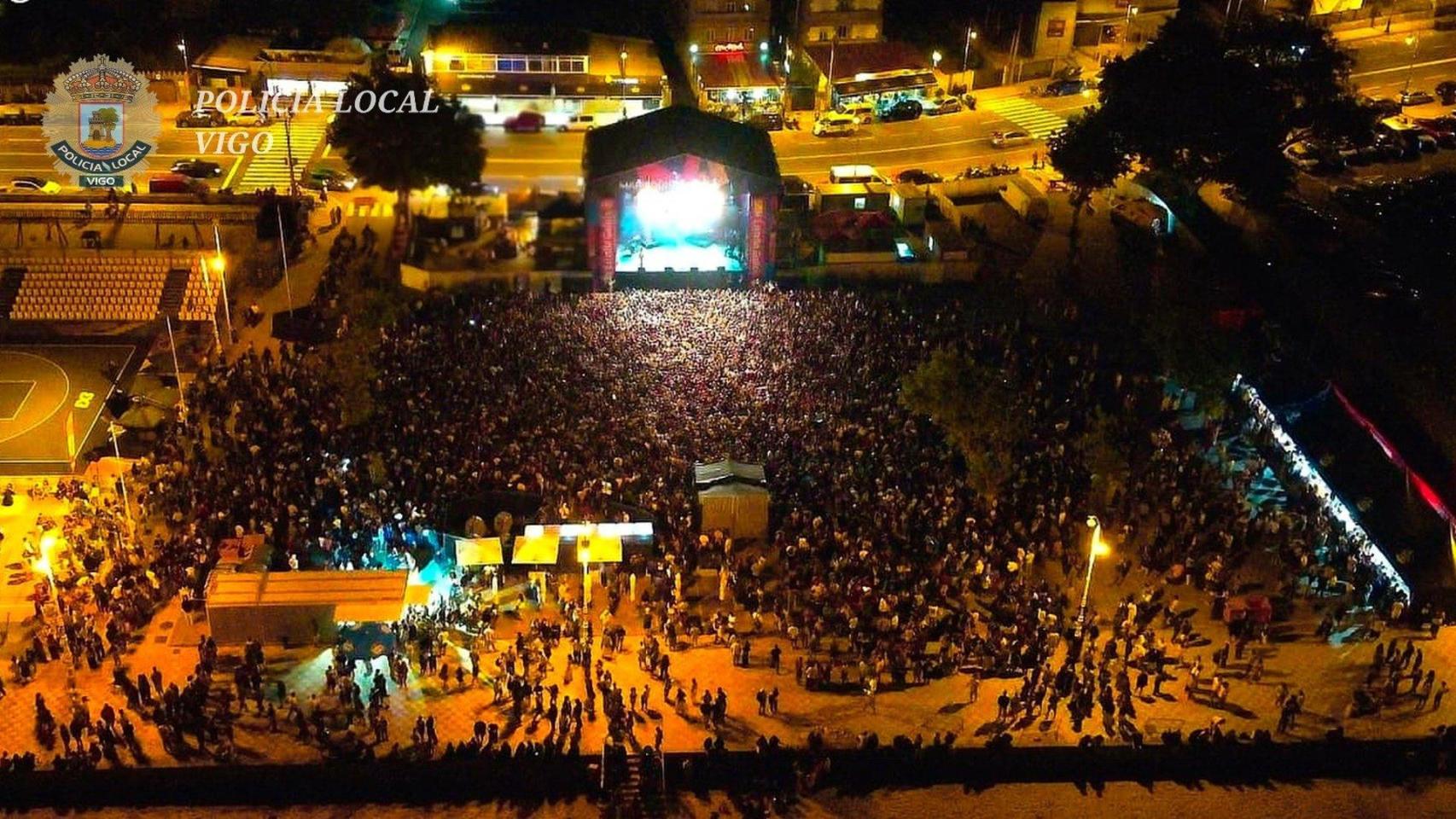 Imagen aérea de O Marisquiño