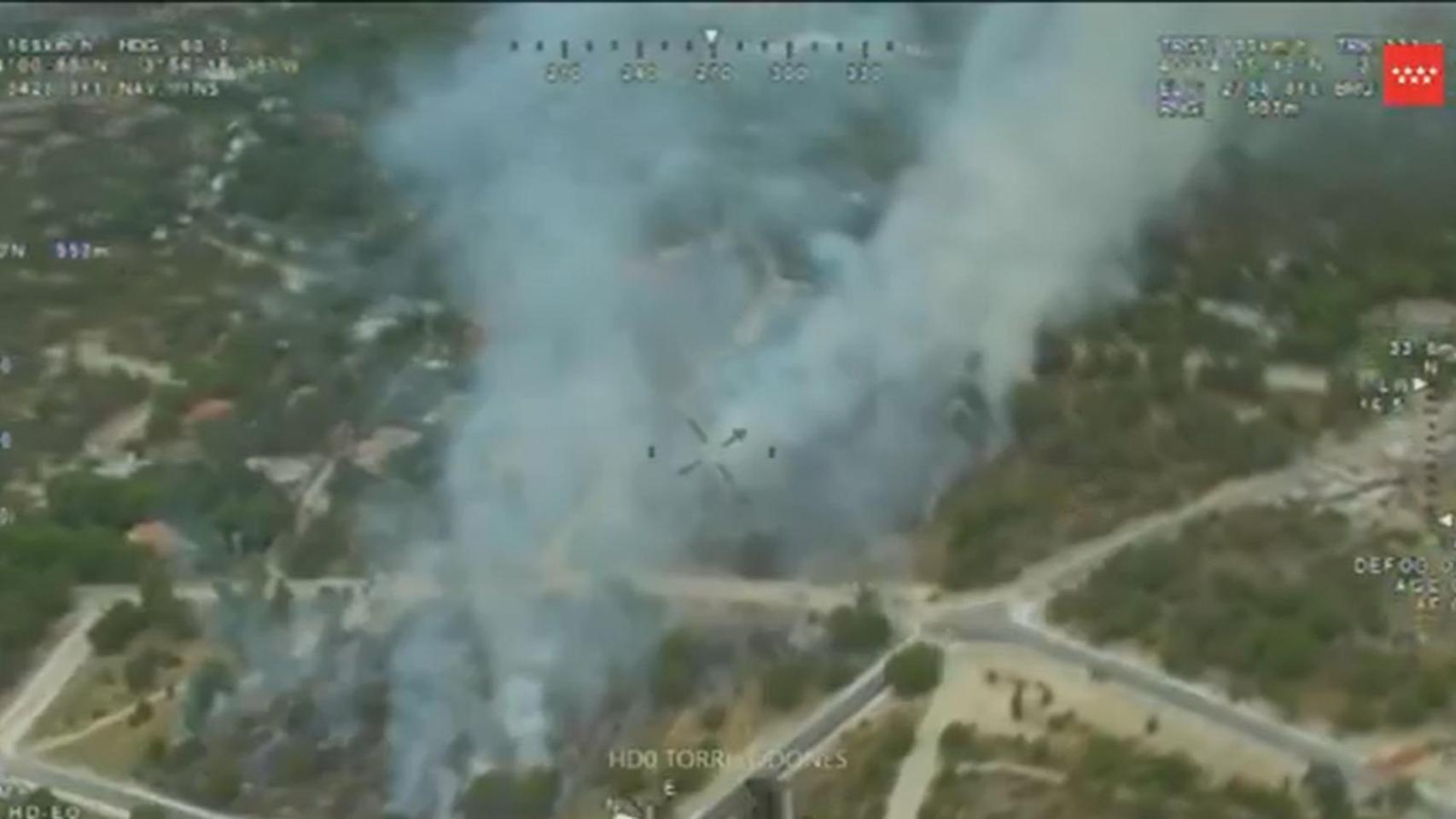 Incendio en Torrelodones.