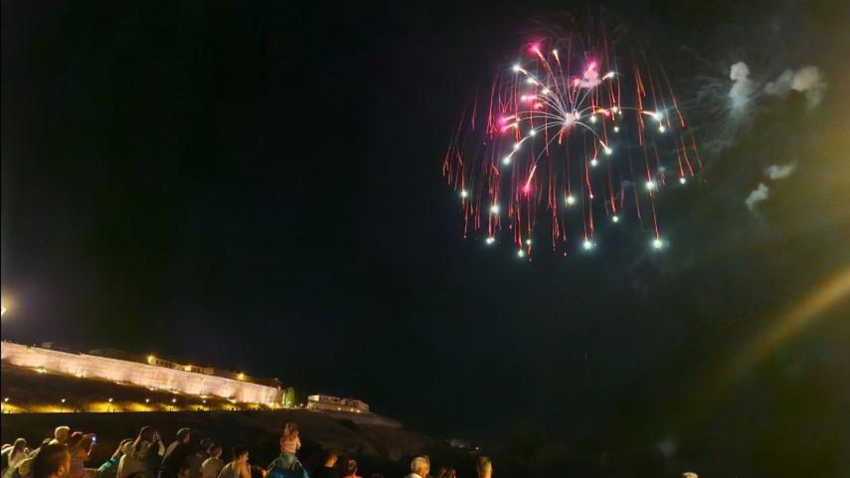 Los fuegos artificiales en Ciudad Rodrigo