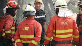 El general Marcos, jefe de la UME: