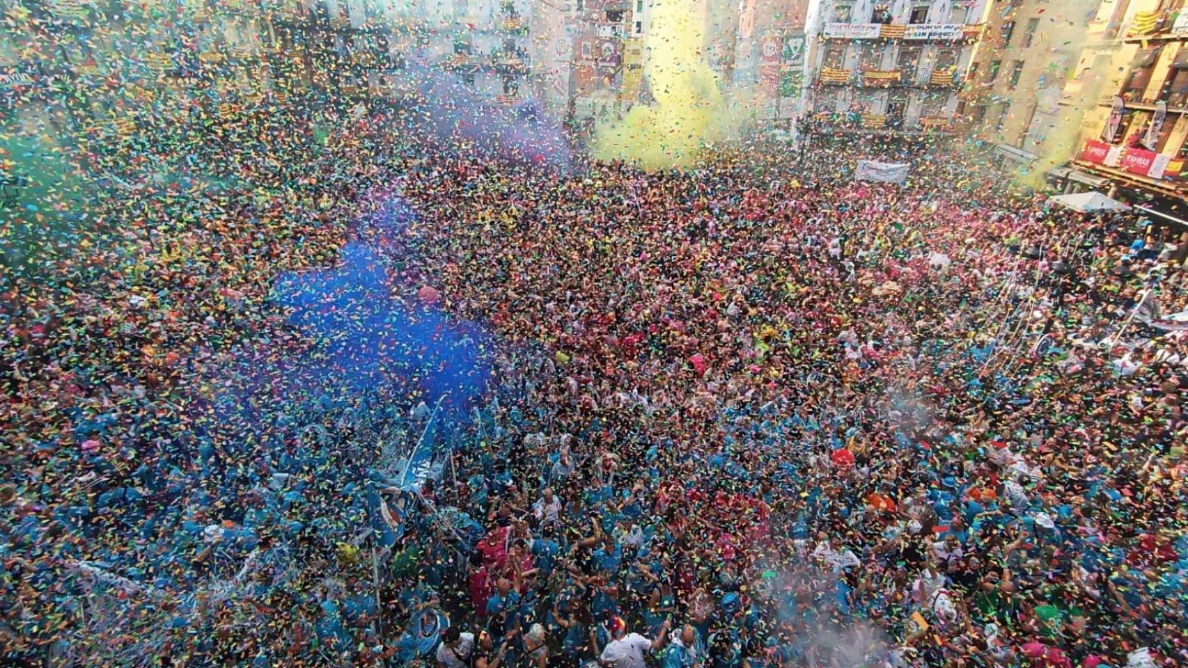 Chupinazo por las fiestas de San Roque