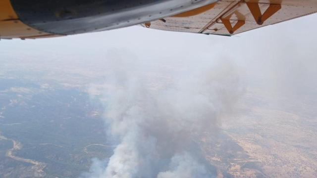 Huelva, nuevo epicentro de los incendios en Andalucía: 14 medios aéreos para evitar que las llamas arrasen un bosque