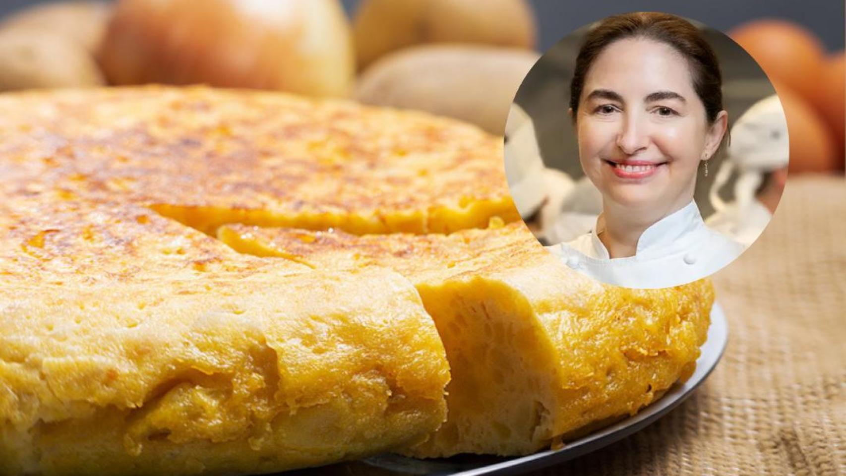 Elena Arzak y su receta de tortilla de patatas.
