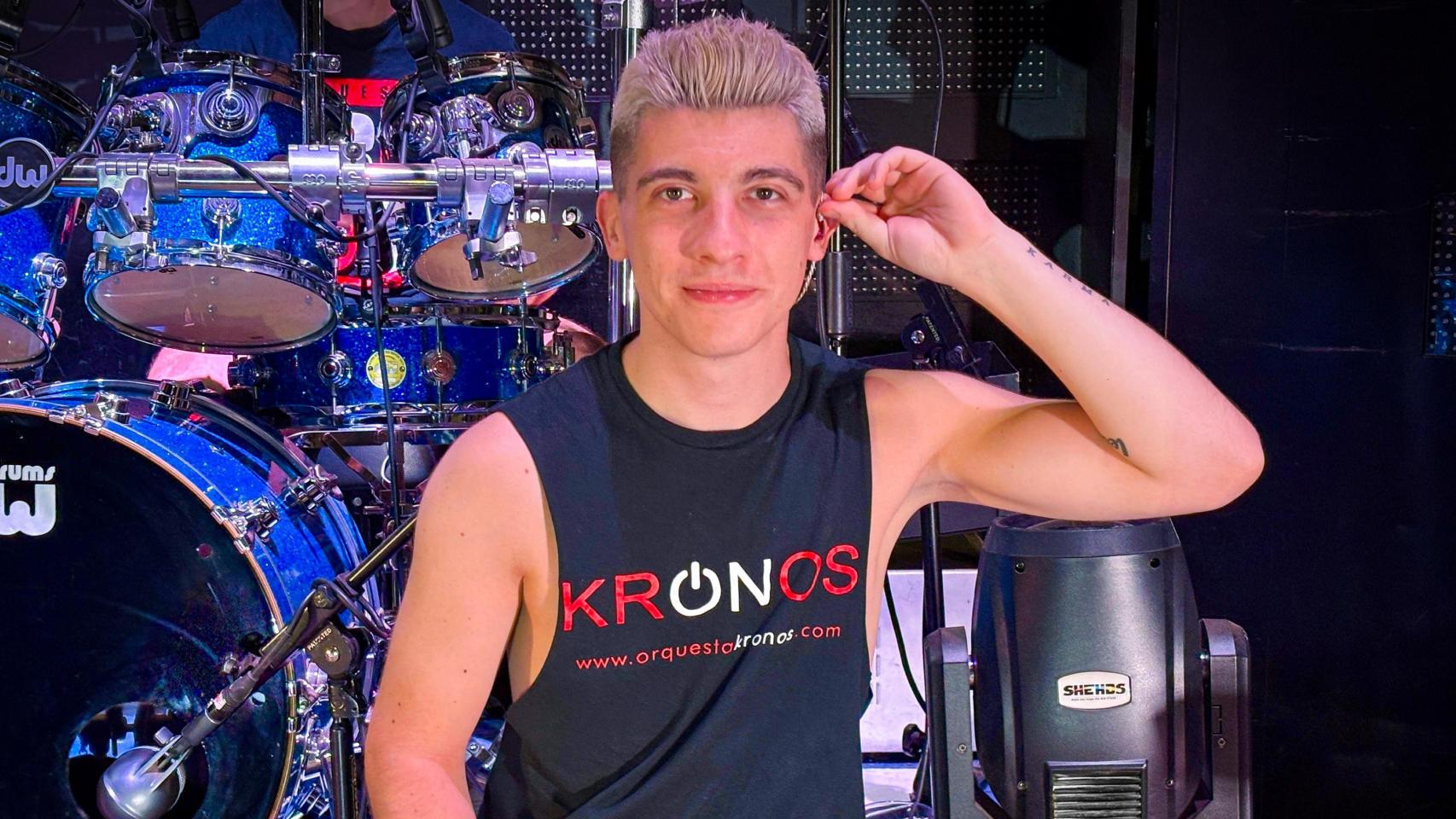 Adrián Vulcano, cantante de Orquesta Kronos, en una entrevista para EL ESPAÑOL de Castilla y León