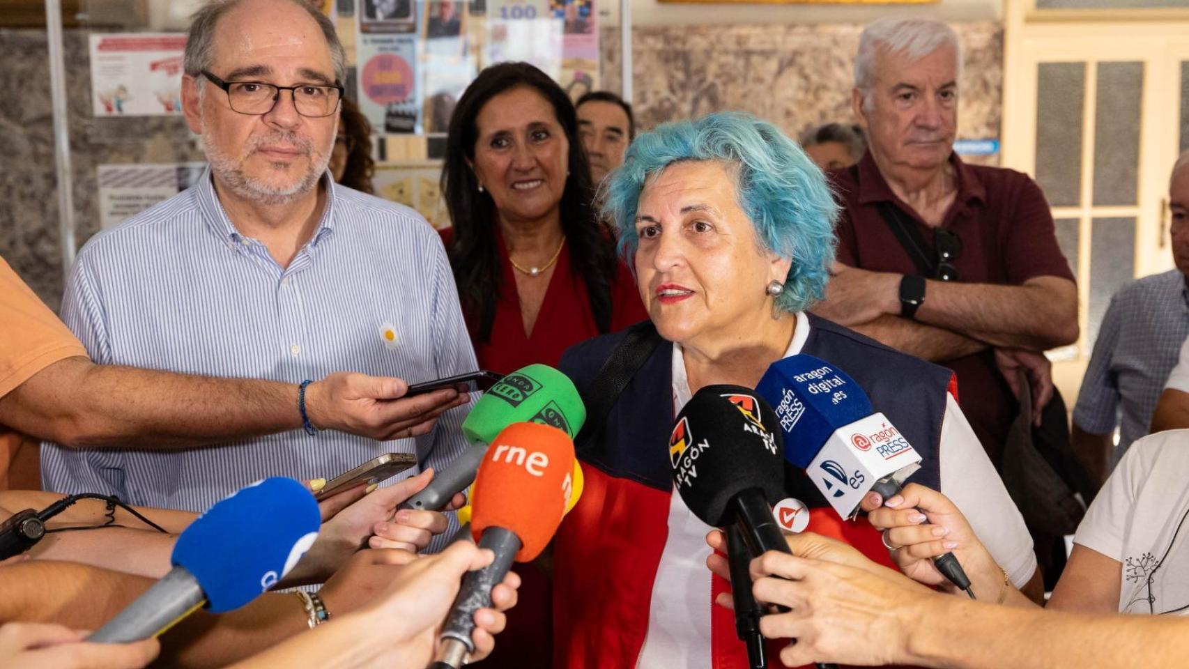 Mari Luz, una voluntaria de la residencia la Casa Amparo.