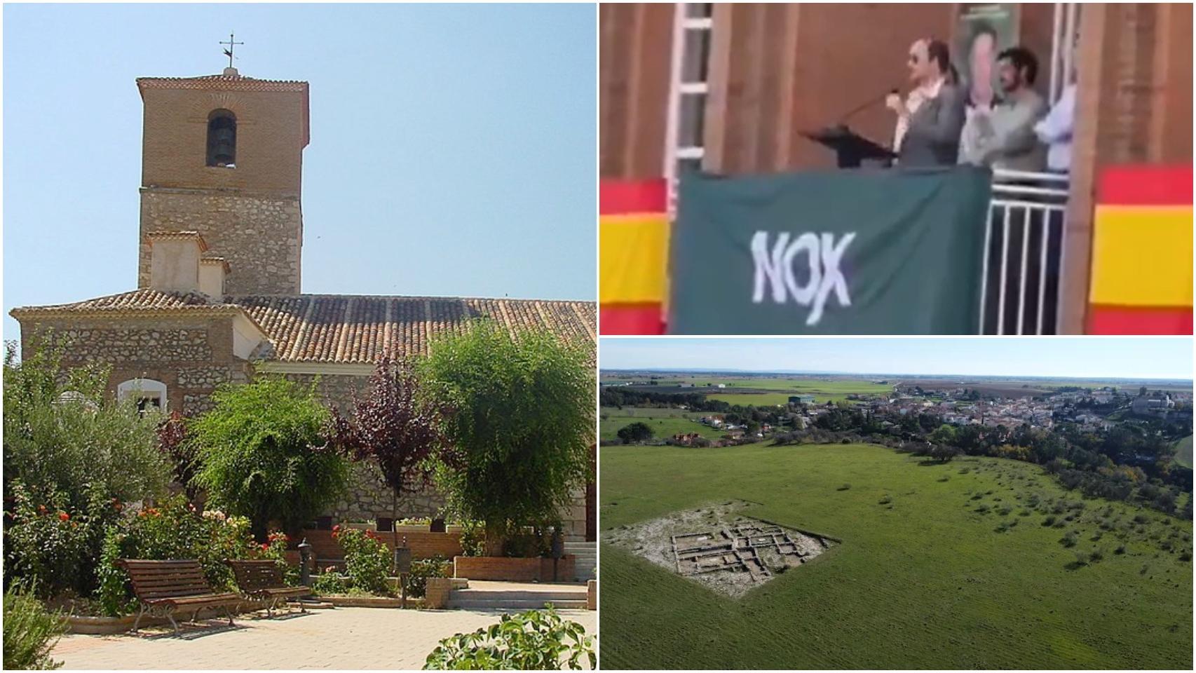 Vistas de Anchuelo y del rodaje de la película de 'Torrente 6'.