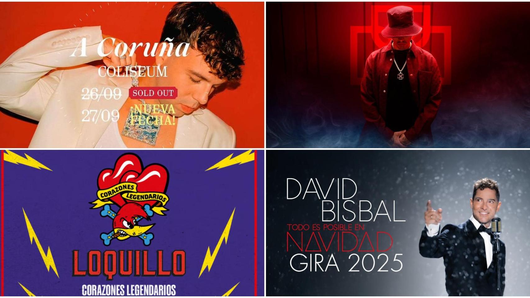 Los conciertos más importantes que acogerá A Coruña hasta finales de 2025