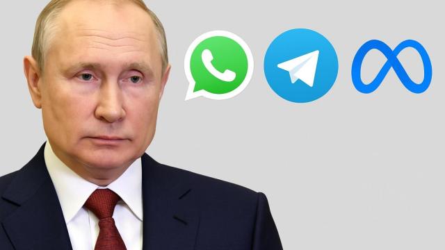 Putin prohíbe las llamadas por Telegram y WhastApp.