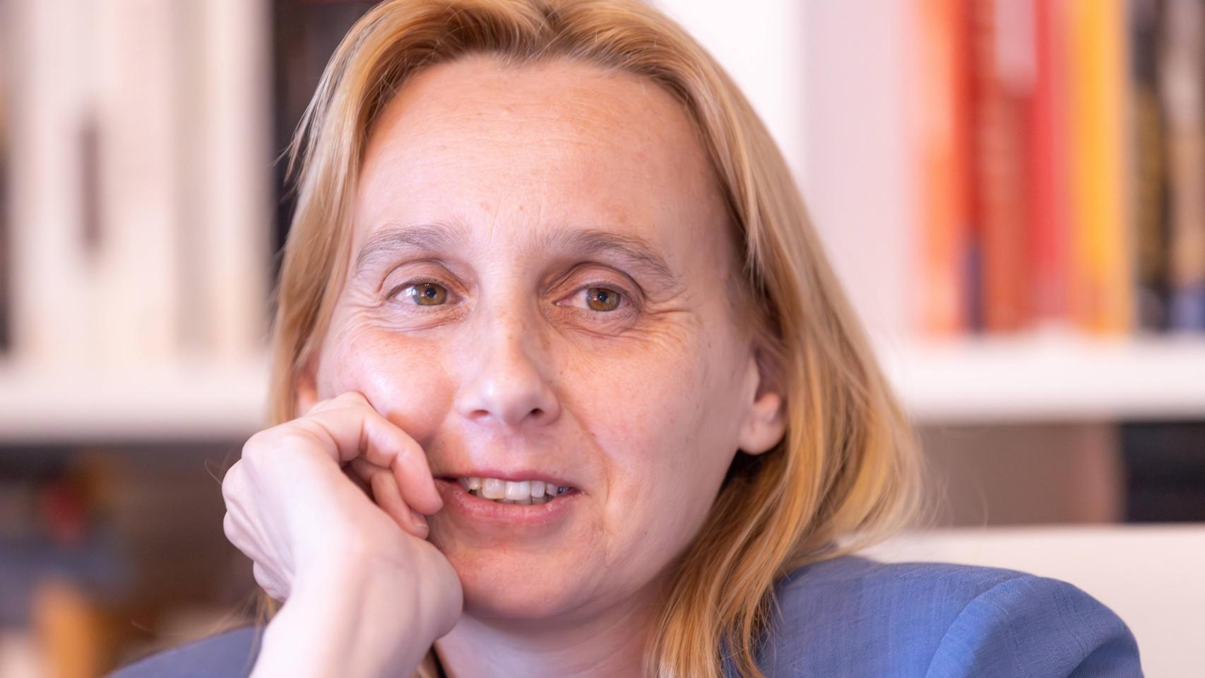 La autora, invitada del pódcast.