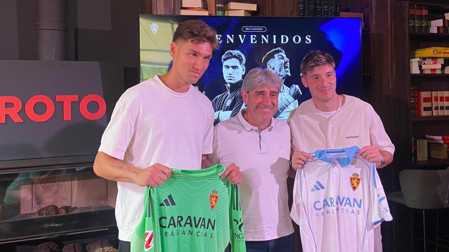 Adrián Rodríguez, Txema Indias y Valery Fernández.