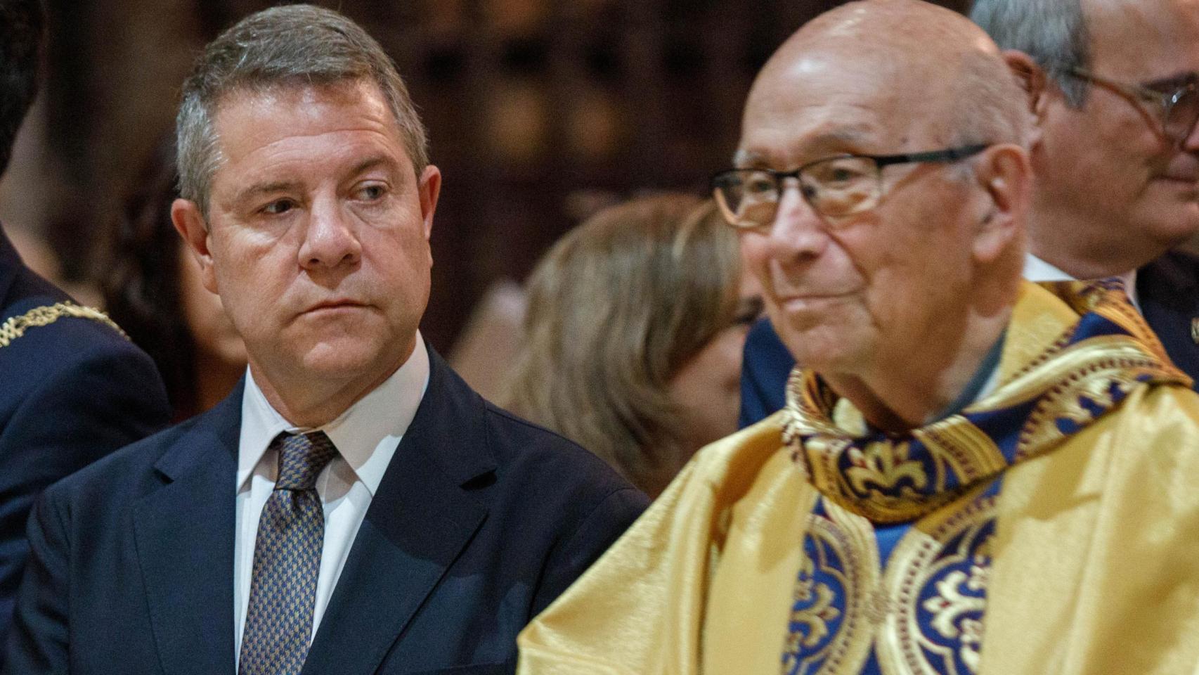 Page, este viernes en la Catedral de Toledo.