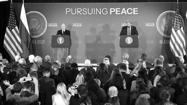 Trump y Putin, durante la rueda de prensa posterior a su reunión.