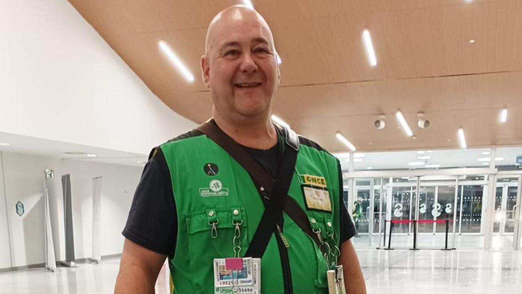 El vendedor de la ONCE Sergio Jiménez López Rey.