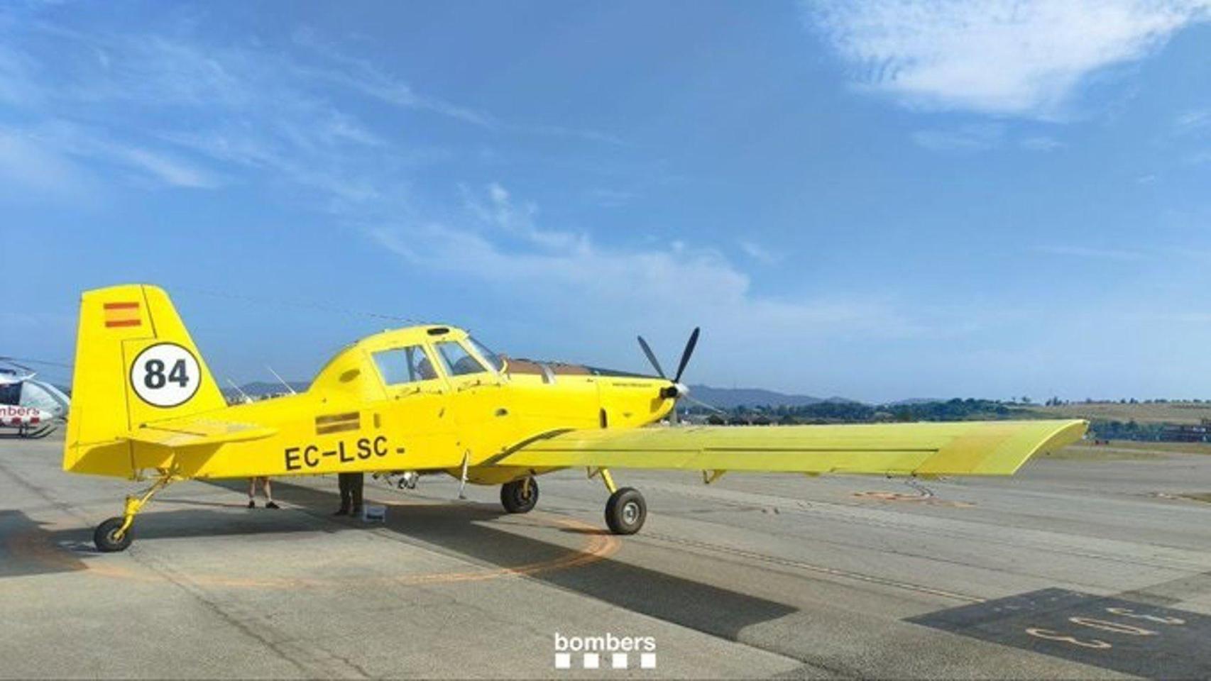 Avión enviado por el Govern.