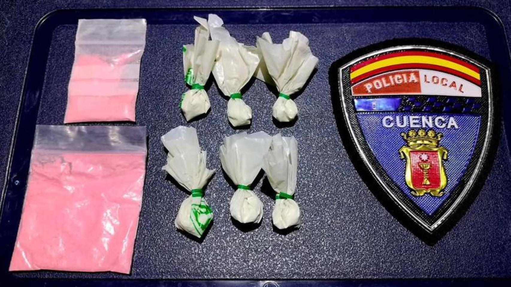 Droga incautada. Foto: Policía Local de Cuenca.