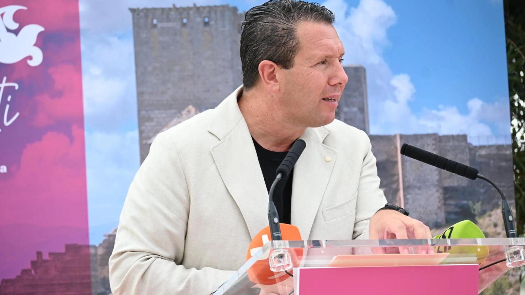 El alcalde de Mula, Juan Jesús Moreno, durante la presentación del plan turístico.