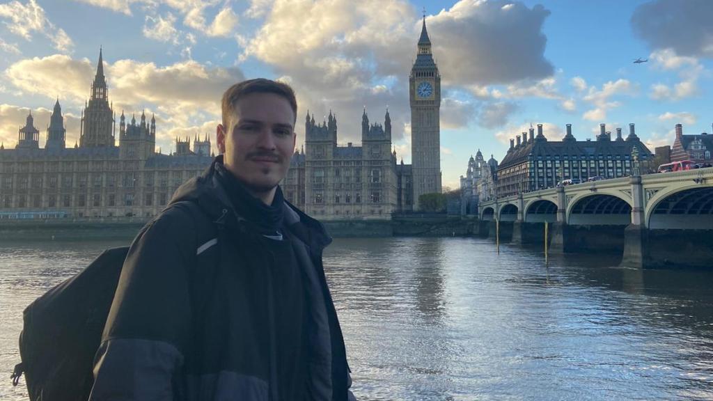 Jesús, el joven zaragozano que trabaja en el extranjero.