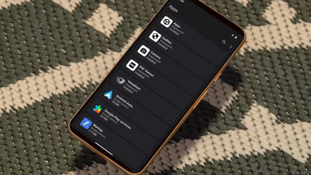 GrapheneOS en un móvil