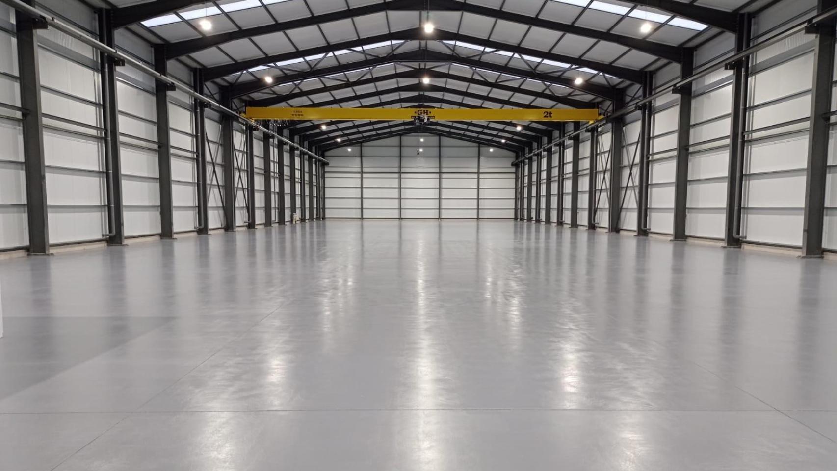 Nave en la que se habilitará el laboratorio.