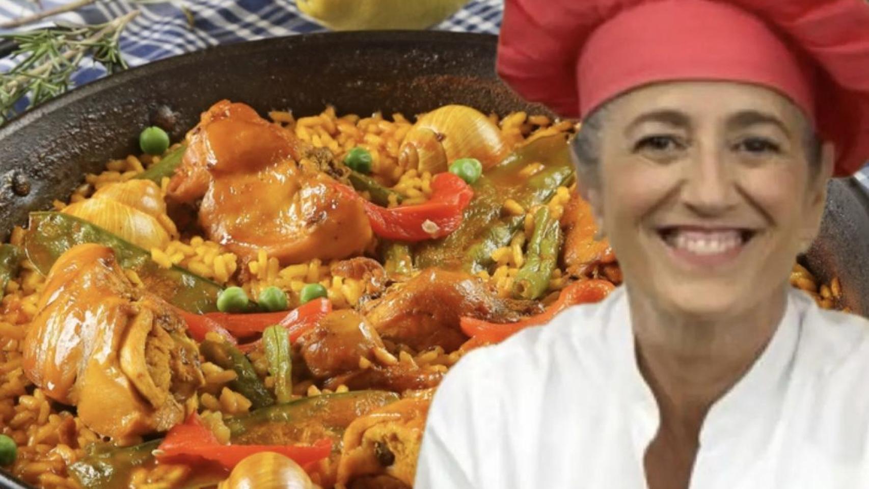 La chef Eva Arguiñano y un arroz caldoso.